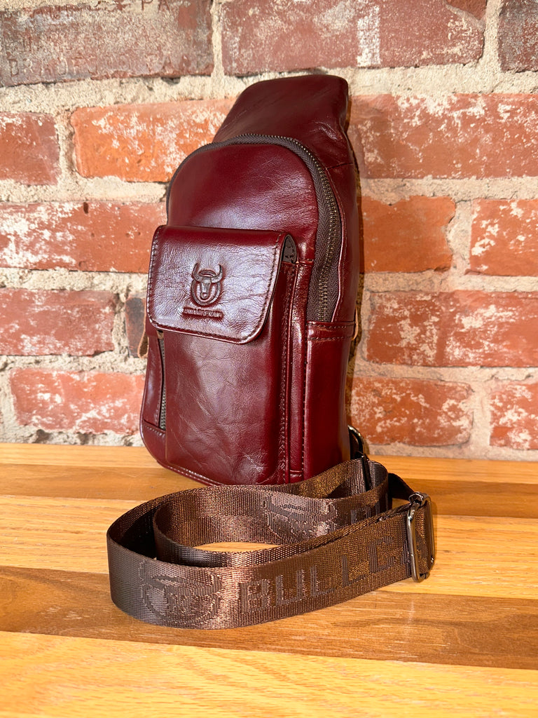 Leather Retro Crossbody Chest Bag